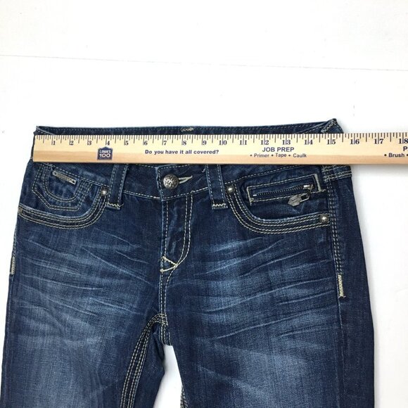 ReRock Express Women's Skinny Jeans Low Rise Stretch Size 4 length 33" - Picture 4 of 10